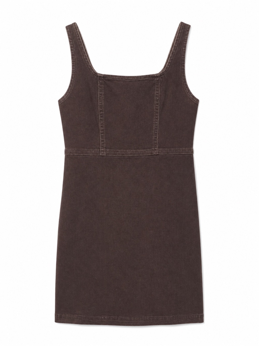 Hollister Black Denim Fitted Tank Dress